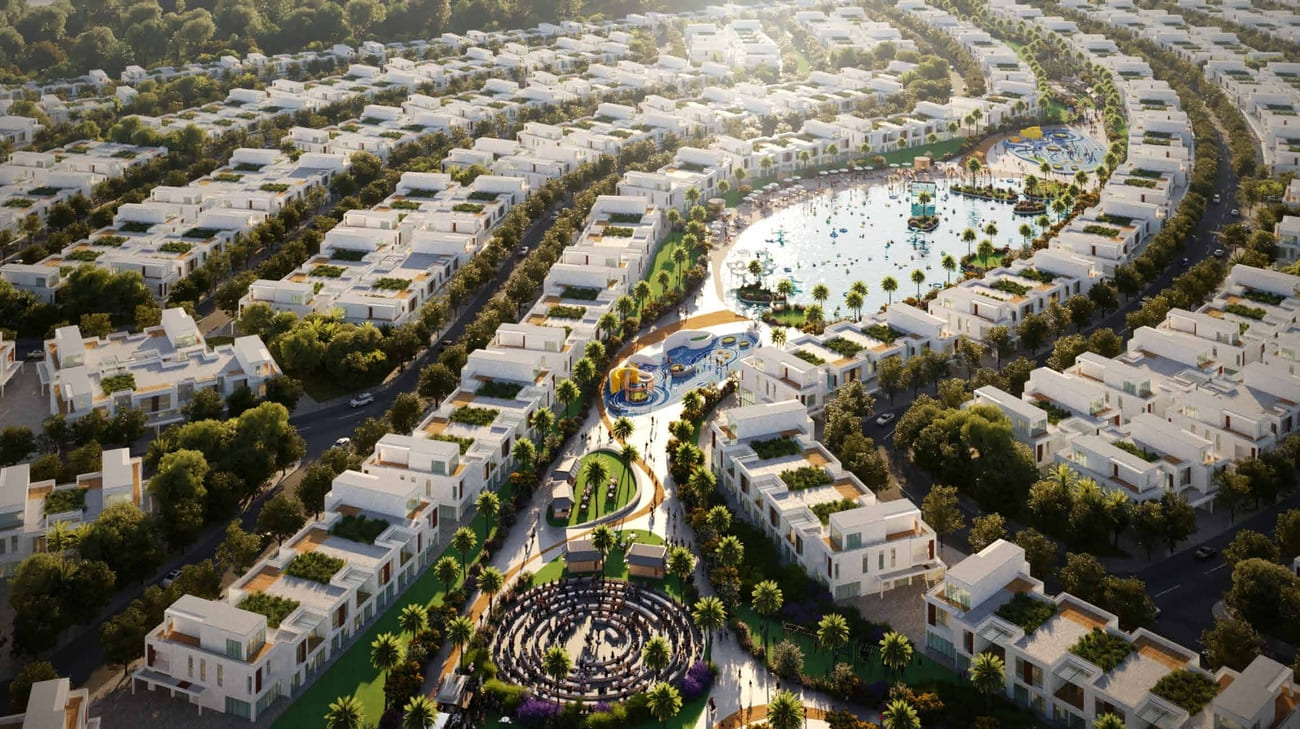 DAMAC Riverside — townhouses — architectural rendering